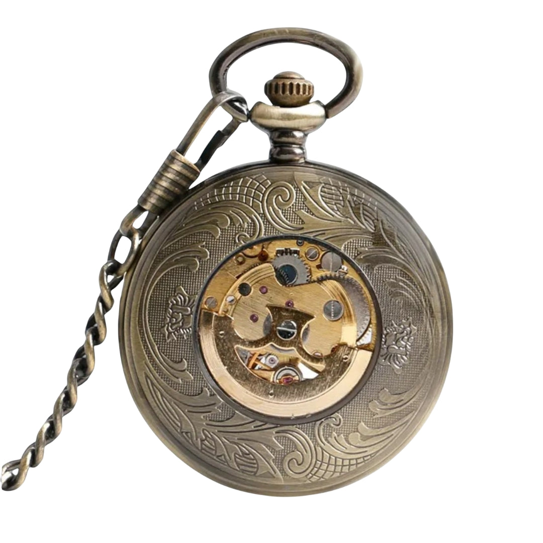 Montre Gousset Ancienne Squelette Mécanique